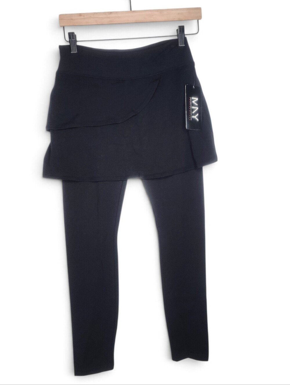 Andrew Marc NY Skirted Leggings in Black Size S New With Tags